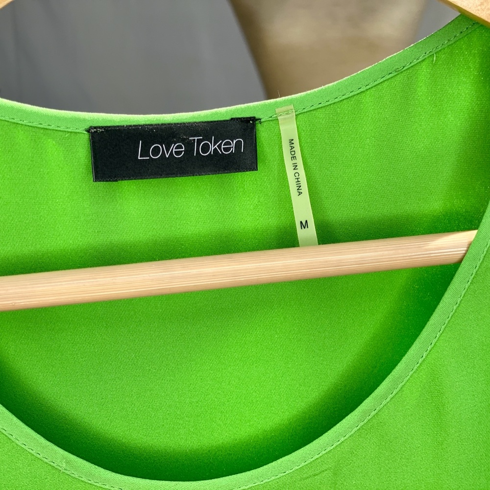 Love Token 100% Silk Tiered Tank Top - Picture 2 of 10
